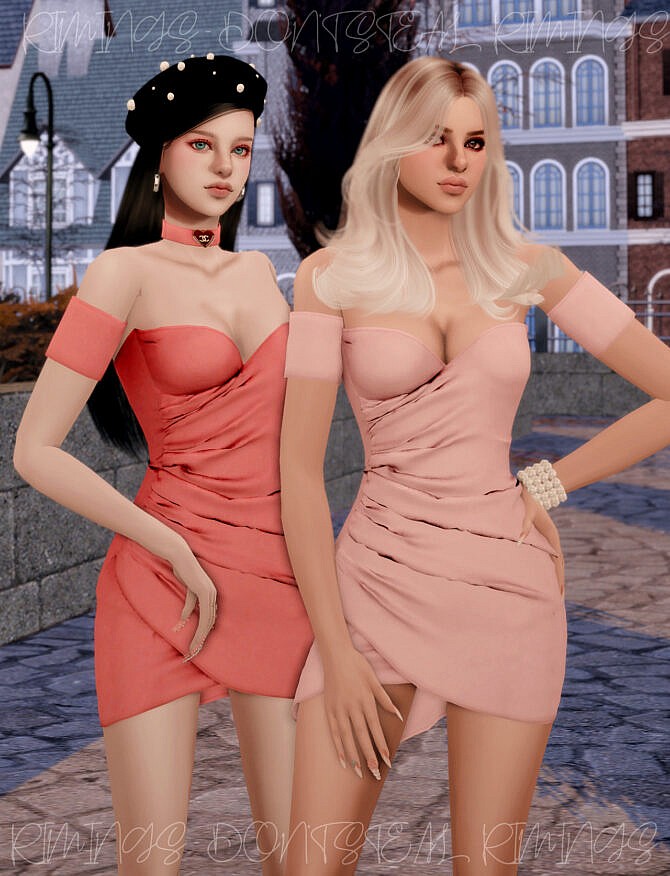 Sims 4 Valentine’s Day Dress at RIMINGs