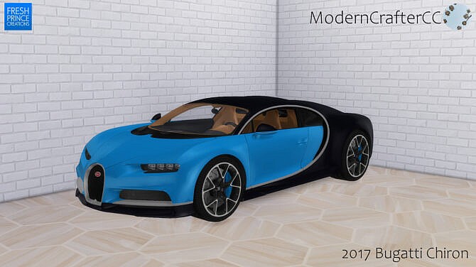 Sims 4 2017 Bugatti Chiron at Modern Crafter CC