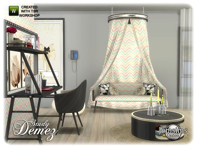Sims 4 Demez study by jomsims at TSR