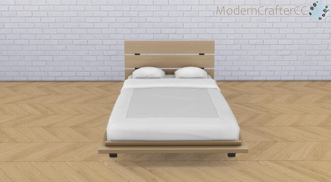 Sims 4 Double Futon Bed V2 Recolour at Modern Crafter CC