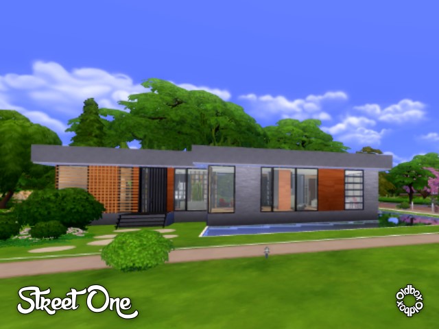 Sims 4 Street One house by Oldbox at All 4 Sims