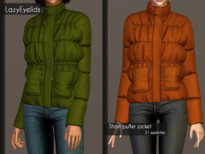 Sims 4 Puffer jackets at LazyEyelids