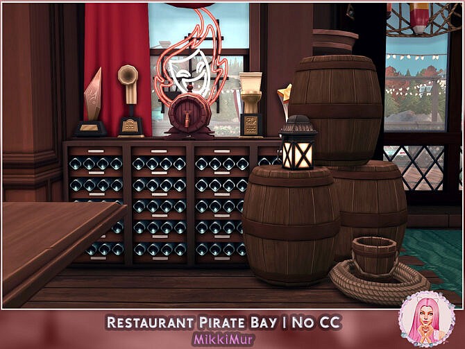 Sims 4 Restaurant Pirate Bay at MikkiMur