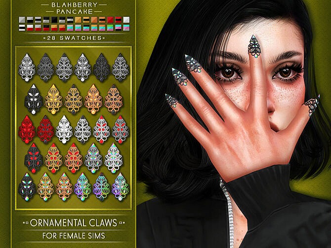 Sims 4 Ornamental Claws at Blahberry Pancake
