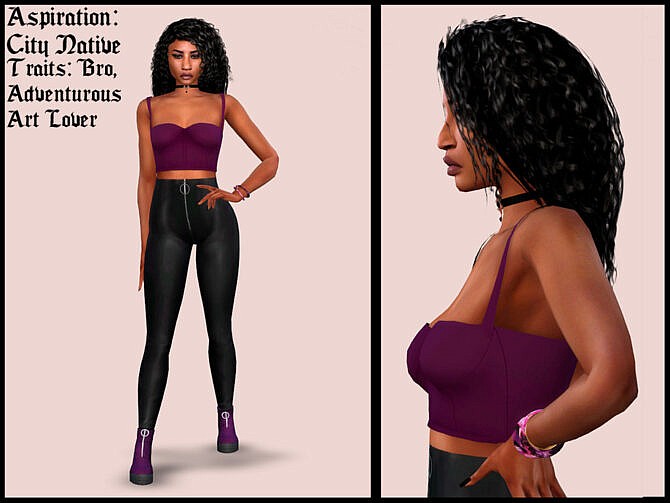 Sims 4 Zhaniece Iverson by YNRTG S at TSR