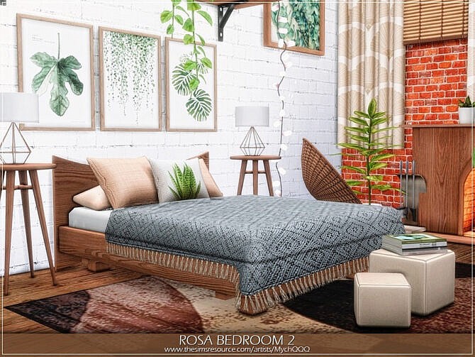 Sims 4 Rosa Bedroom 2 by MychQQQ at TSR