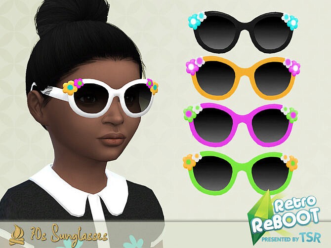 Sims 4 Retro 70s Sunglasses by Pelineldis at TSR