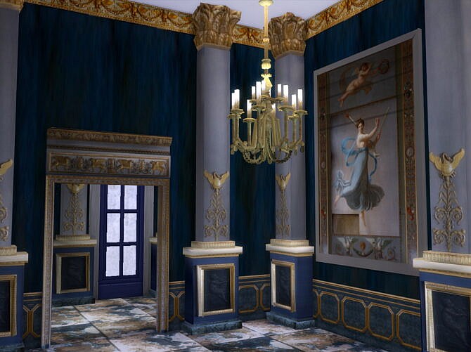 Sims 4 Hotel Beauharnais Set 3D at Anna Quinn Stories