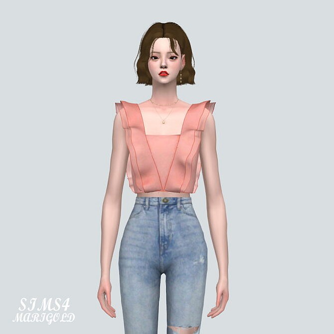 Sims 4 Flare Blouse SL 5 at Marigold