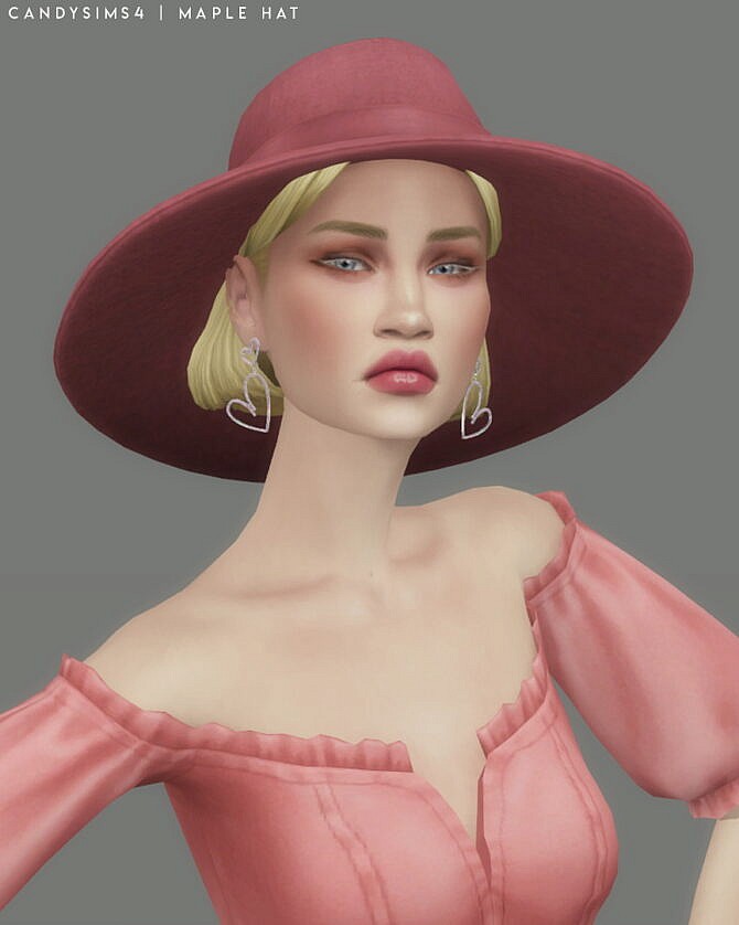 Sims 4 MAPLE HAT at Candy Sims 4