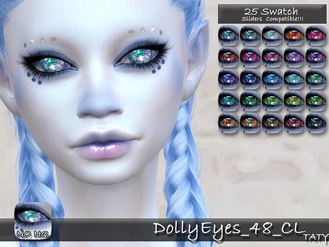 Sims 4 Dolly Eyes 48 CL by tatygagg at TSR