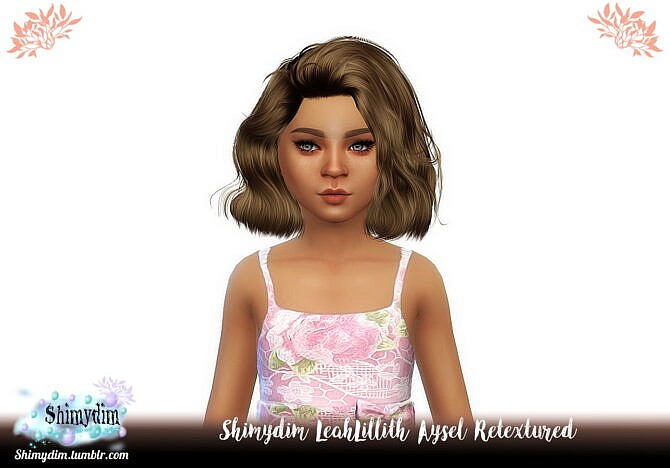 Sims 4 LeahLillith Aysel Hair Retexture + Child at Shimydim Sims