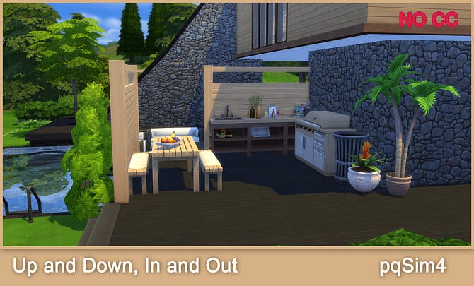 Sims 4 Up and Down, In and Out Home at pqSims4