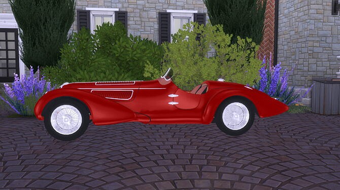 Sims 4 Alfa Romeo 8C 2900 Mille Miglia at LorySims