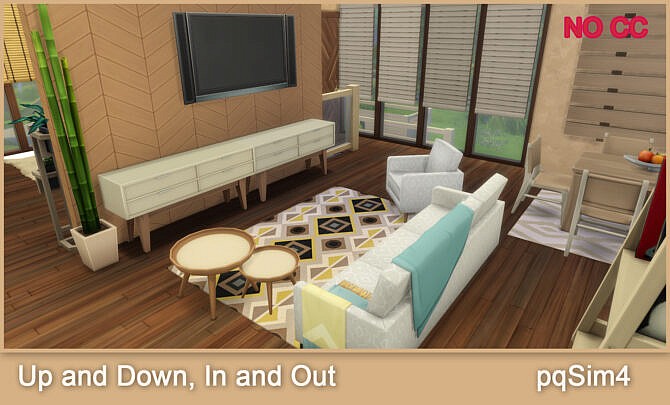 Sims 4 Up and Down, In and Out Home at pqSims4