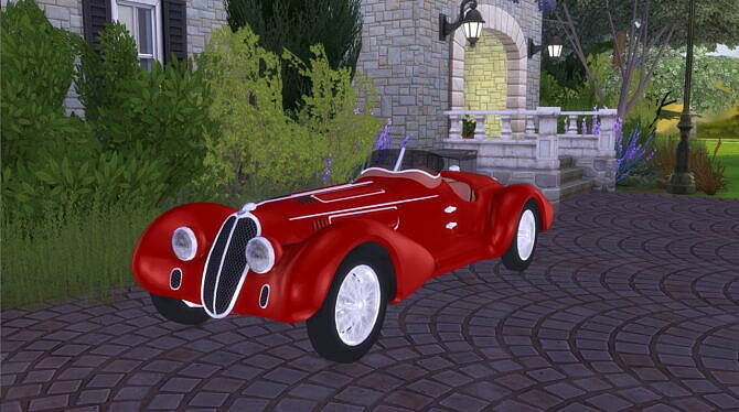 Sims 4 Alfa Romeo 8C 2900 Mille Miglia at LorySims