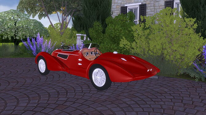 Sims 4 Alfa Romeo 8C 2900 Mille Miglia at LorySims