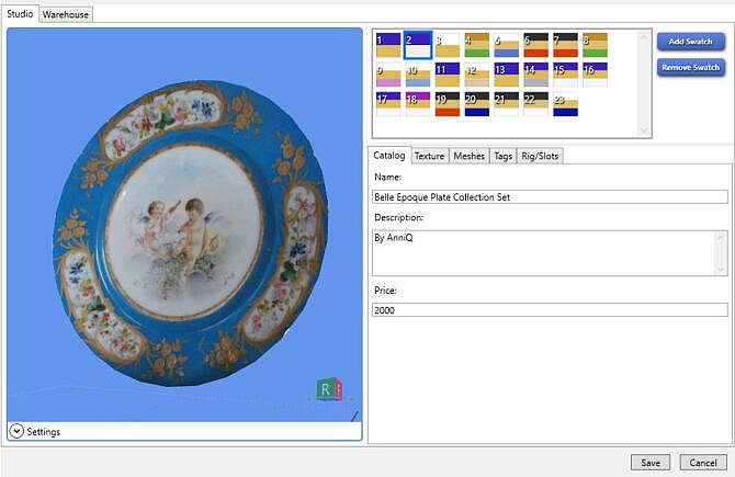 Sims 4 Belle Epoque Wall Plates Collection at Anna Quinn Stories