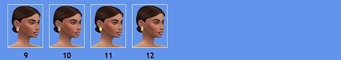 Sims 4 BG PENTAGON EARRINGS at Sims4Sue