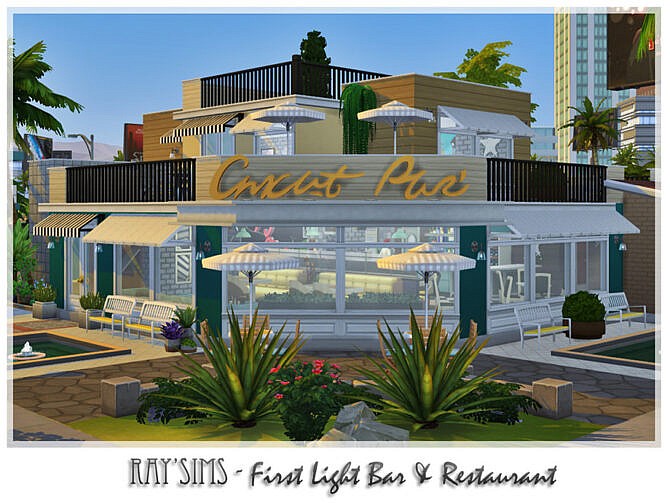 Sims 4 Retro First Light Bar & Restaurant by Ray Sims at TSR