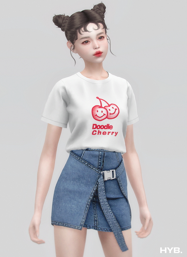 Sims 4 RECOLOR BASIC T SHIRT AF IIII at Hayanbom
