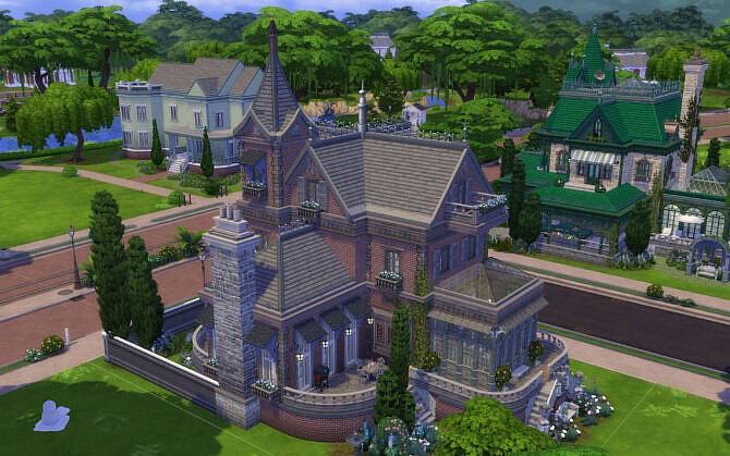 Sims 4 Brick Manor by alexiasi at Mod The Sims 4
