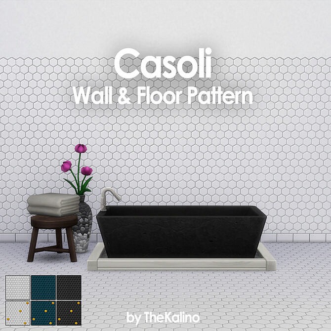 Sims 4 Casoli Wall & Floor Pattern at Kalino