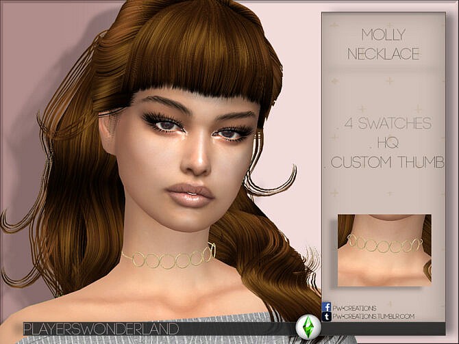 Sims 4 Molly Necklace by PlayersWonderland at TSR