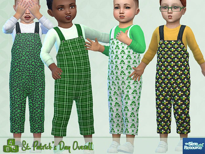 Sims 4 St. Patricks Day Overall by Pelineldis at TSR