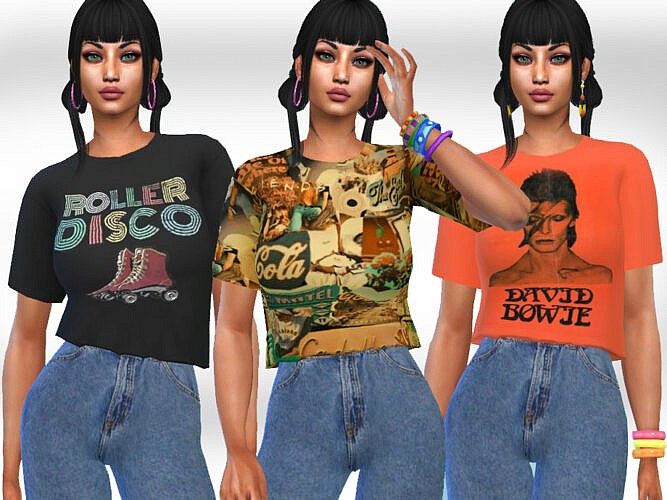 Retro Crop Tops By Saliwa