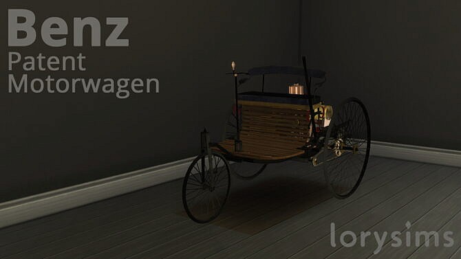 Sims 4 Benz Patent Motorwagen at LorySims