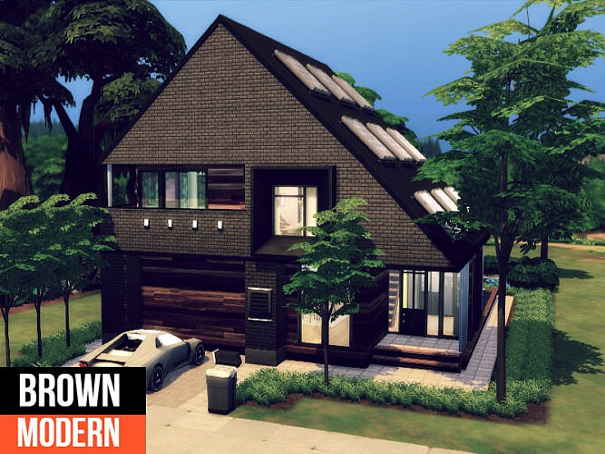 Brown Modern Home By Genkaiharetsu