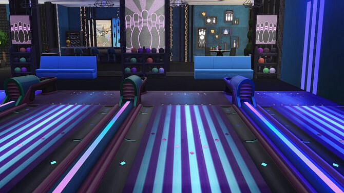 Sims 4 Bowling club redesign by fatalist at ihelensims