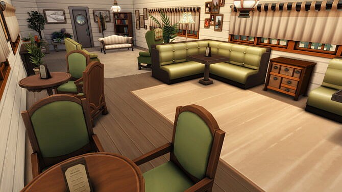 Sims 4 Floating Restaurant Vintage Boat by plumbobkingdom at Mod The Sims 4