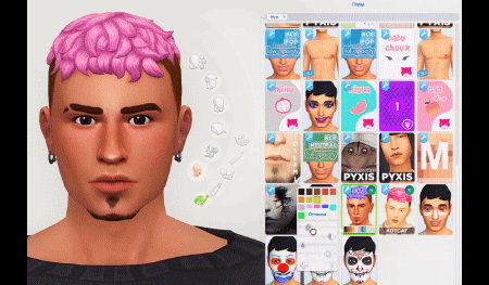 Sims 4 Aaron Hair for males at KotCatMeow