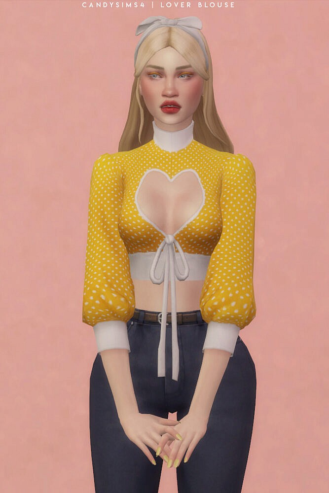 Sims 4 LOVER BLOUSE at Candy Sims 4