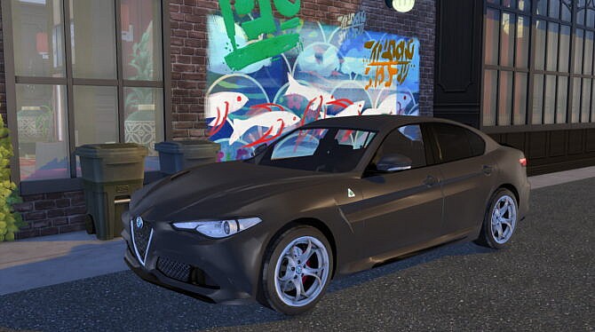 Sims 4 2016 Alfa Romeo Giulia Quadrifoglio at Modern Crafter CC