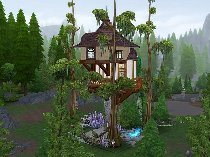 Sims 4 The Lonely Tower by Ineliz at TSR