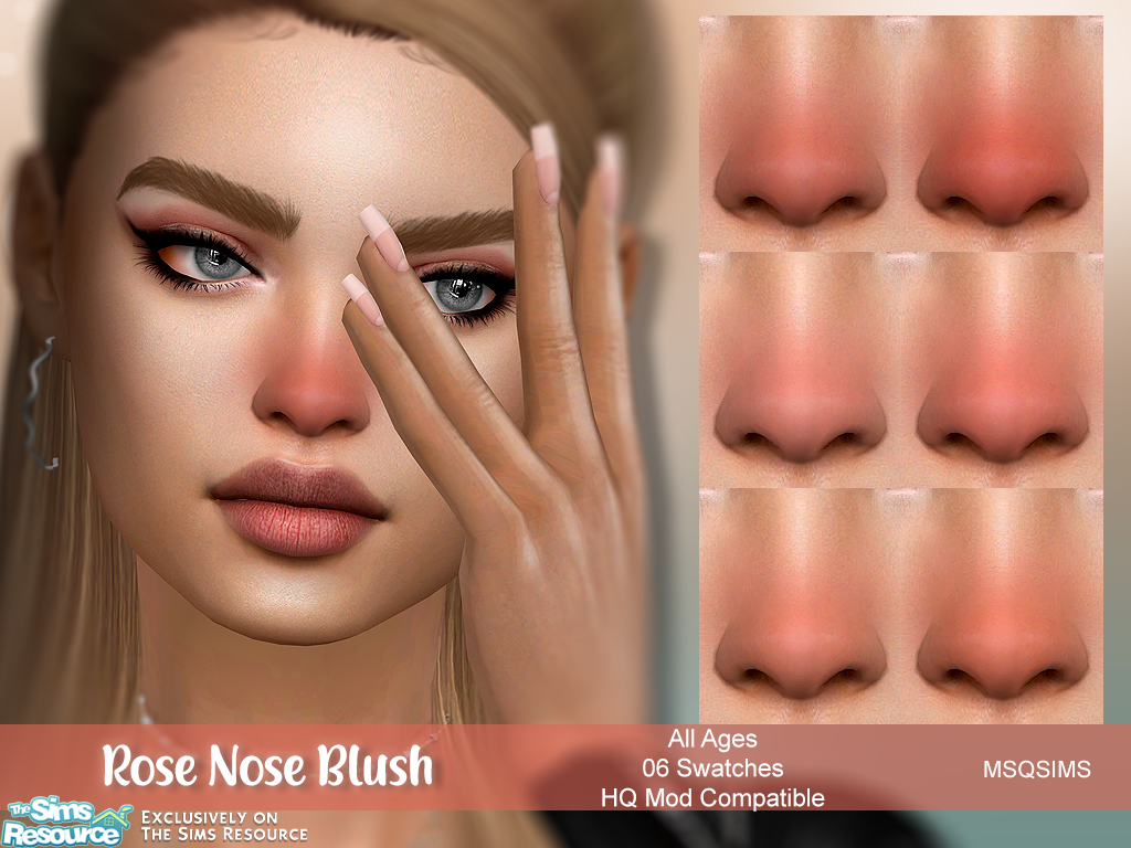 Rose Nose Blush At Msq Sims Sims 4 Updates