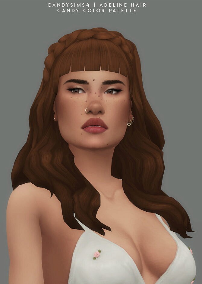Sims 4 ADELINE HAIR at Candy Sims 4