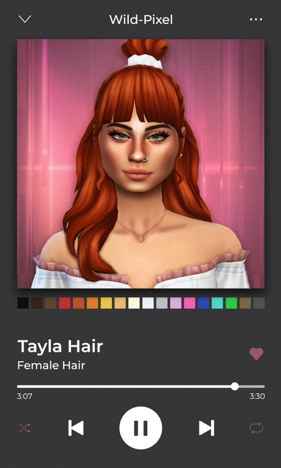 Sims 4 Tayla Hair Set at Wild Pixel