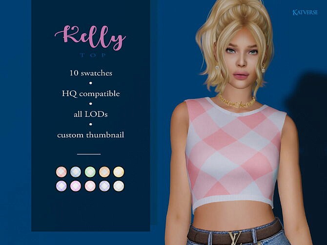 Sims 4 Kelly Top at Katverse