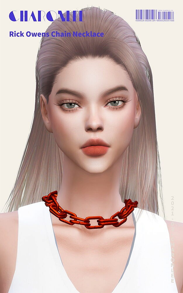 Sims 4 Rick Owens Chain Necklace at Charonlee