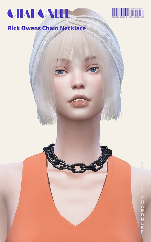 Sims 4 Rick Owens Chain Necklace at Charonlee