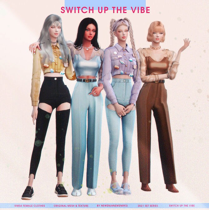 Sims 4 Switch up the vibe set at NEWEN