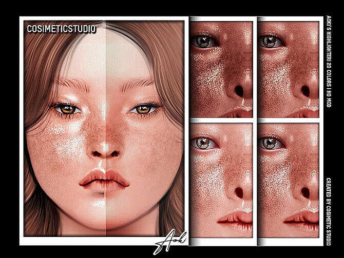 Sims 4 Highlighter AOKI by cosimetic at TSR