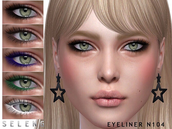 Sims 4 Eyeliner N104 by Seleng at TSR