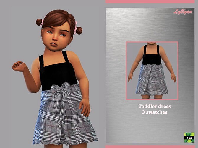Sims 4 Dress Bruna by LYLLYAN at TSR