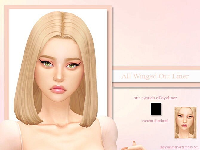 Sims 4 All Winged Out Liner by LadySimmer94 at TSR