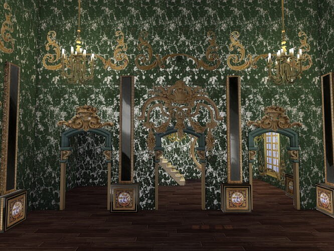 Rococo Styled Room Frames & Walls